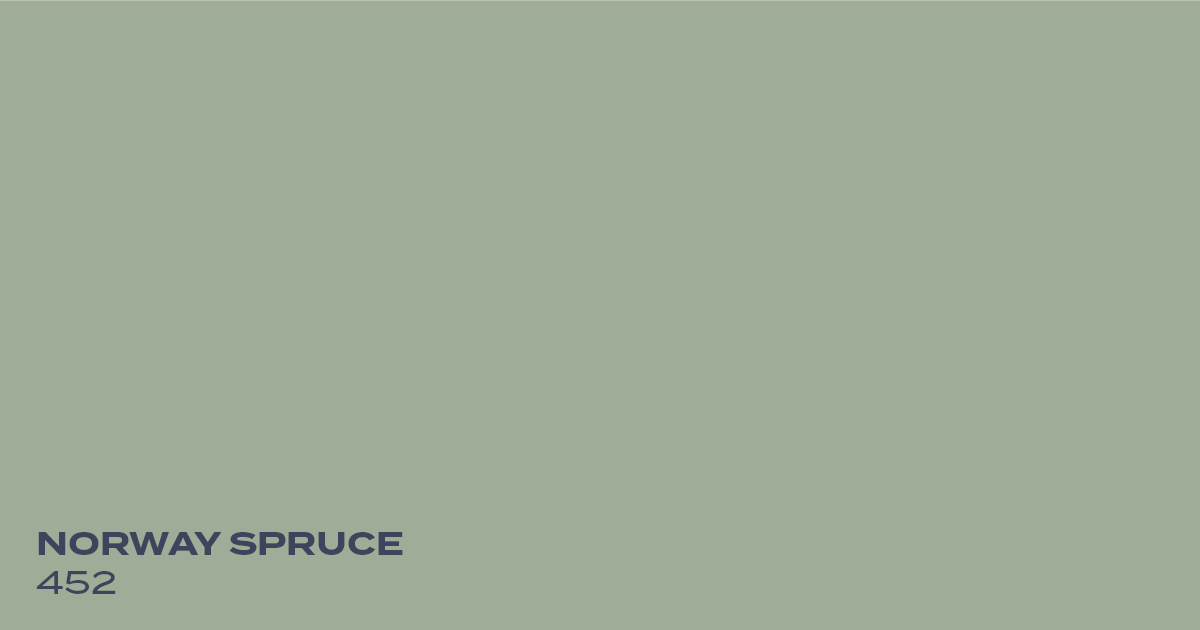 PMV - Top 10 Green Paint Colors 2025 - Norway Spruce